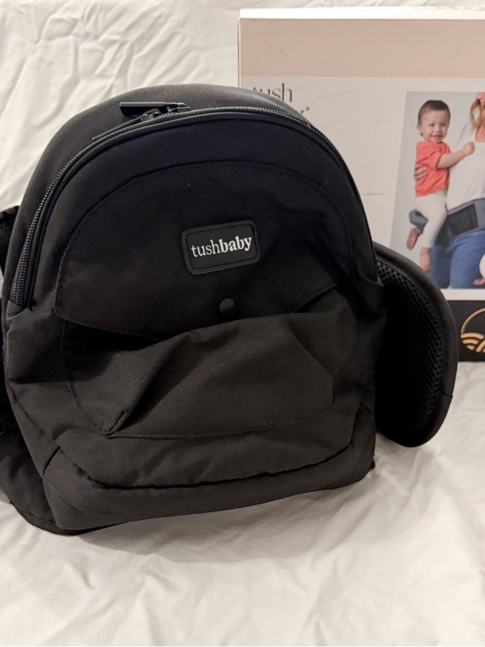 Tushbaby Hip Carrier in Classic Black